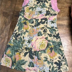 Olivaceous Blush and Lemon Dress